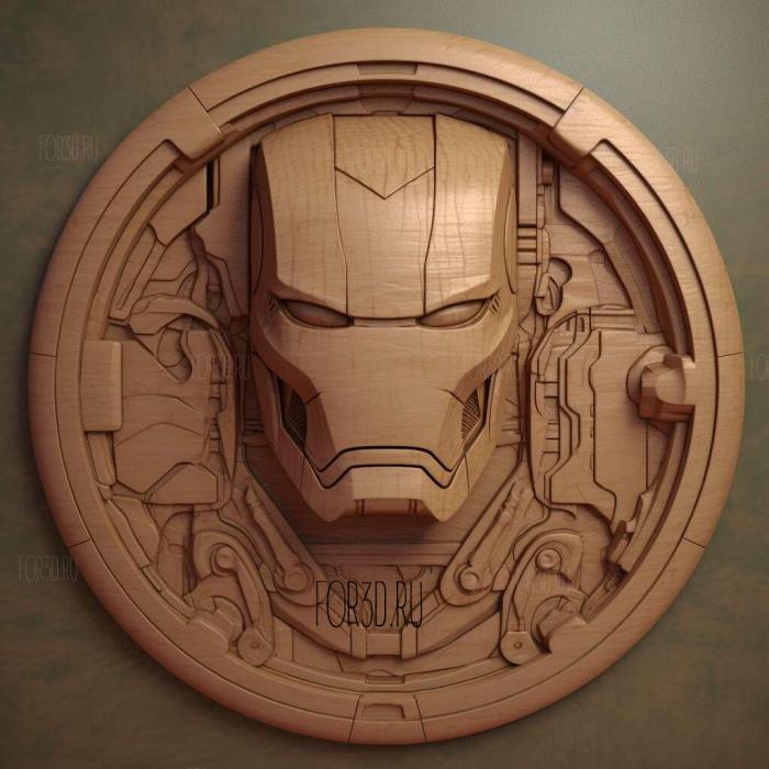 Iron Man 3 3 stl model for CNC